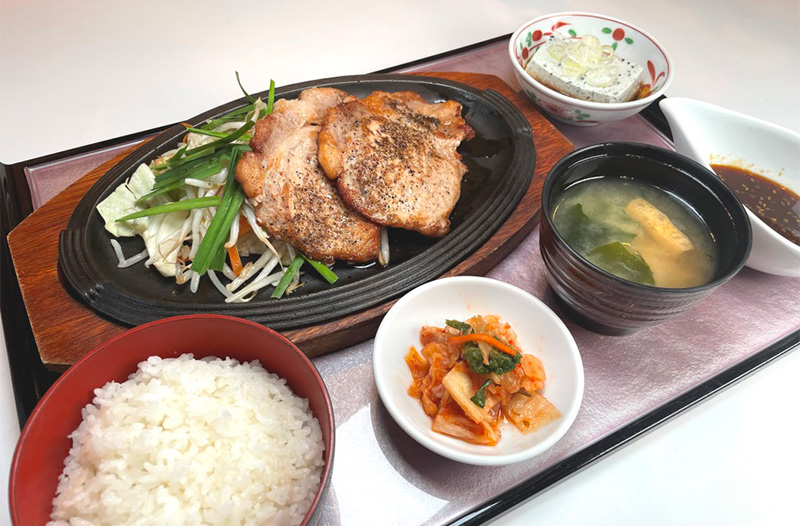 豚ロースの鉄板焼き御膳