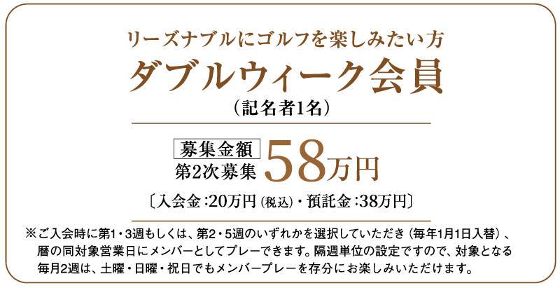 ダブルウィーク会員