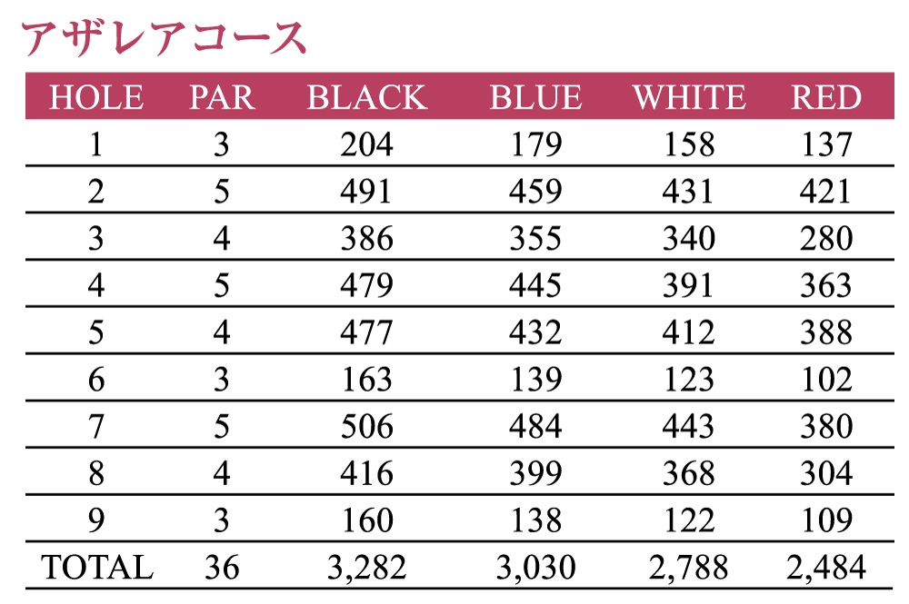 アザレアコース
