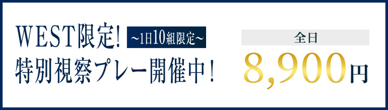 WEST限定！特別視察プレー開催中！